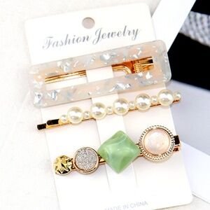 **CAOIMHE* 3-Pc Assorted Fashion Hair Clip Set